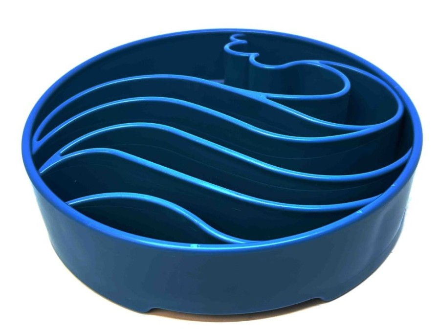 Bowls & Feeding Supplies SodaPup | Sodapup Wave Ebowl -Blue