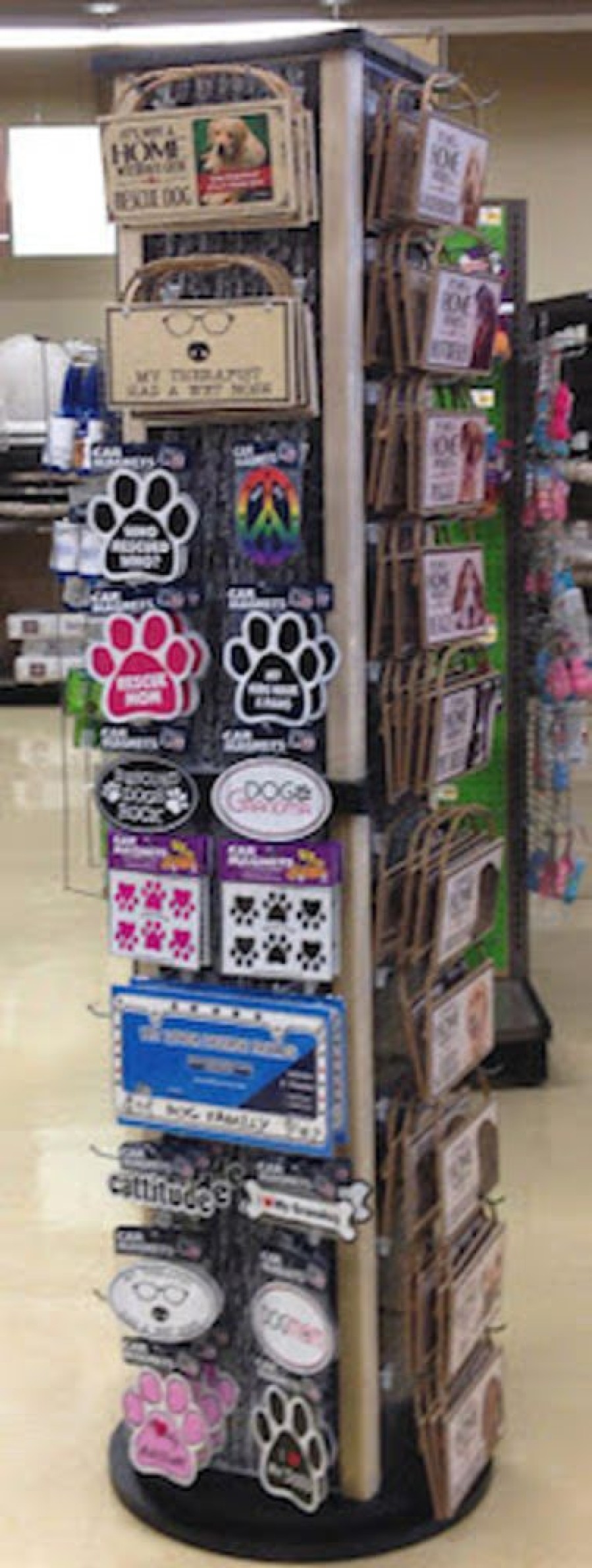 Retail Solutions Imagine This Company | Wood Sign & Variety Floor Display