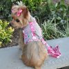 Harnesses Doggie Design, Inc. | Cool Mesh Dog Harness With Leash - Hawaiian Hibiscus Pink