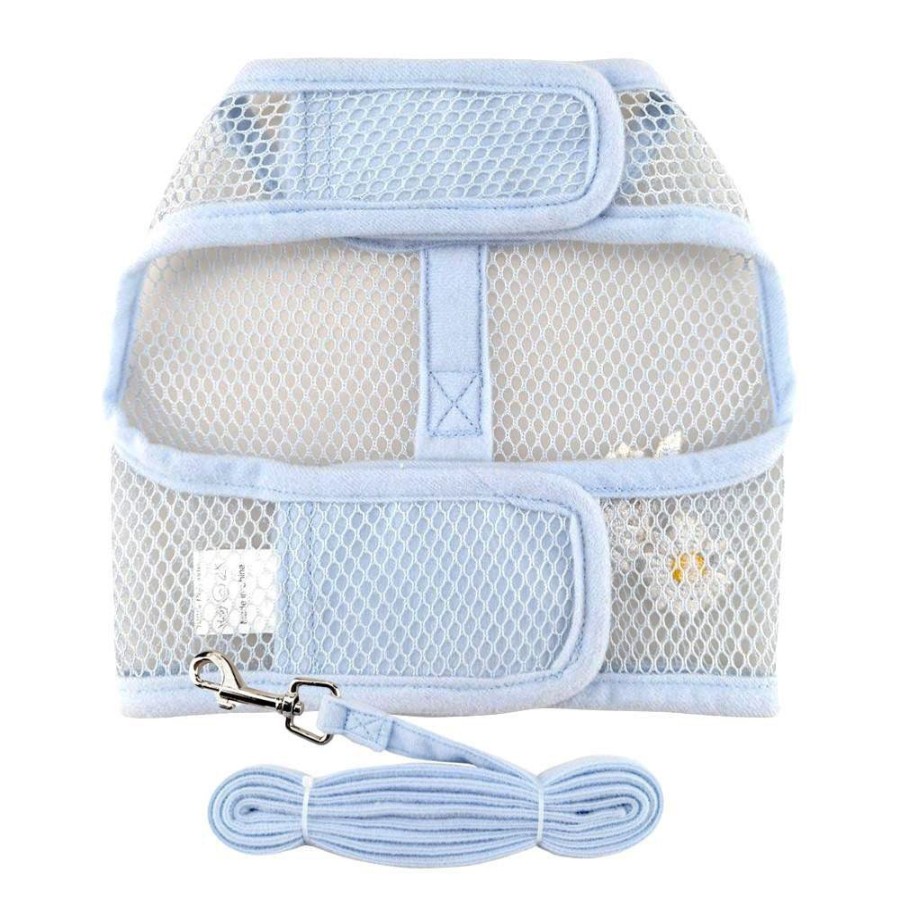 Harnesses Doggie Design, Inc. | Cool Mesh Dog Harness - Blue Daisy