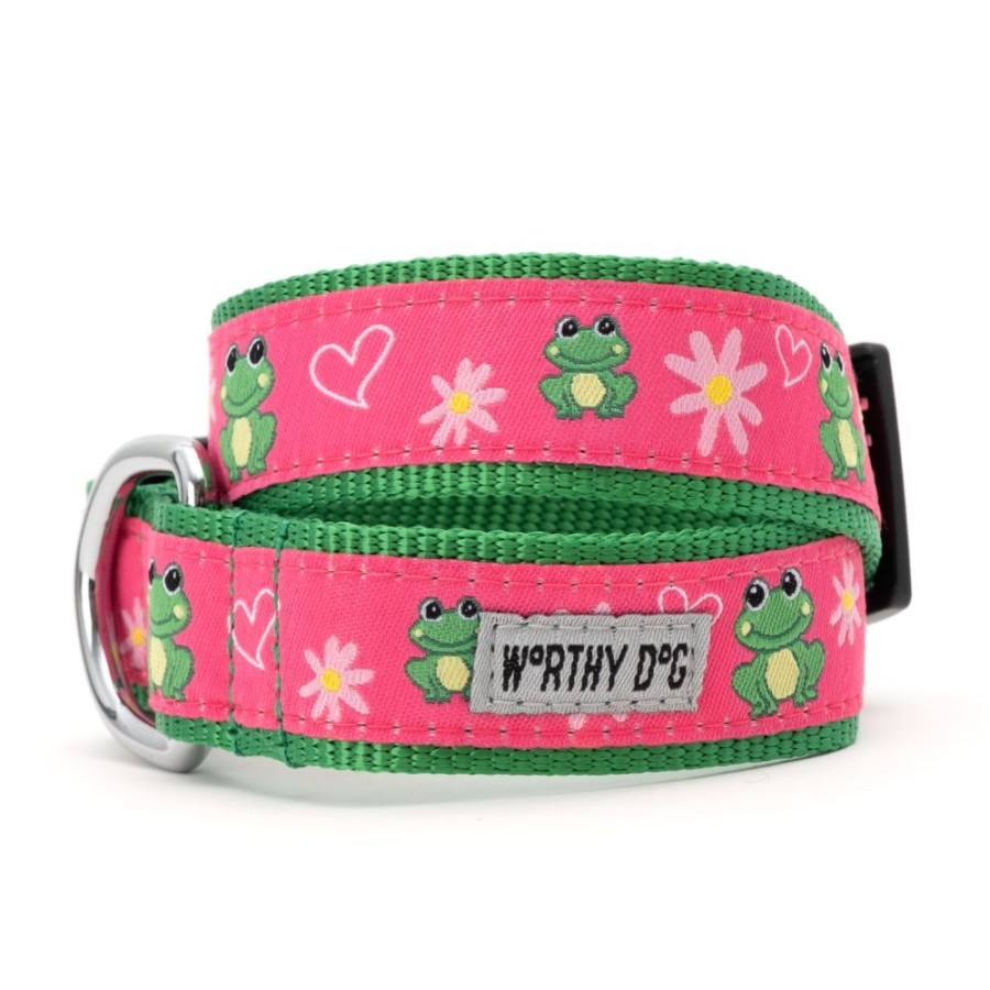 Collars, Leads & Accessories The Worthy Dog | Ribbit Collar & Lead Collection