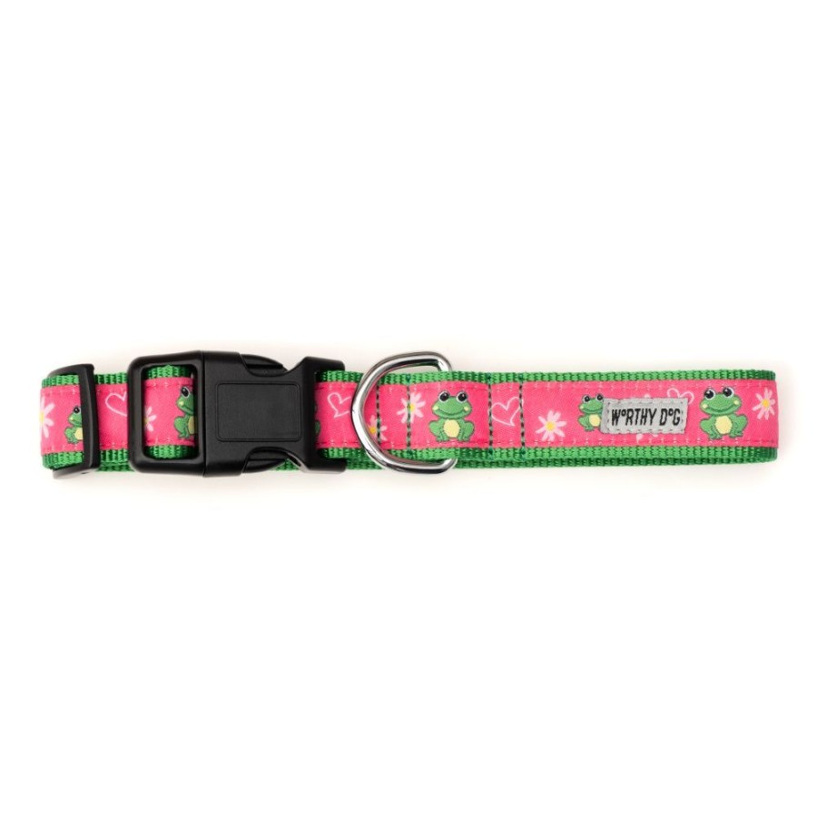 Collars, Leads & Accessories The Worthy Dog | Ribbit Collar & Lead Collection