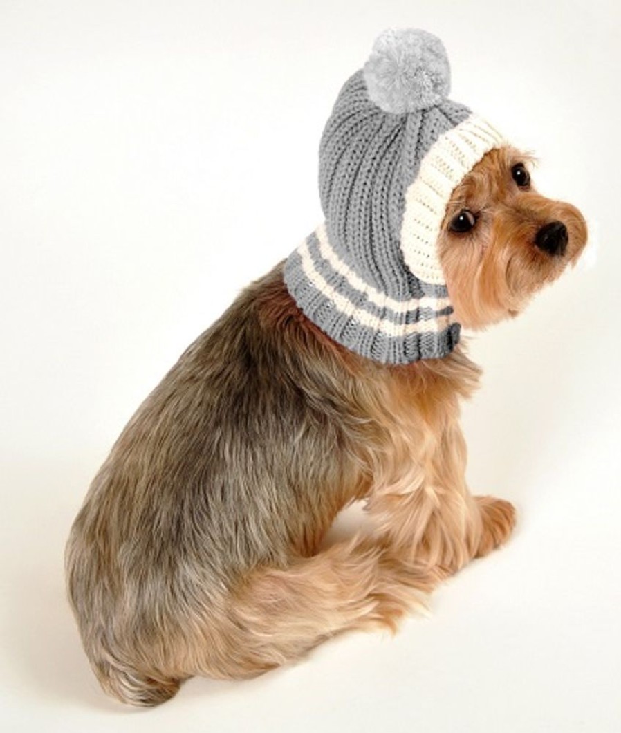 Pet Apparel Hip Doggie Inc. | Hd Crown Knit Hat - Grey