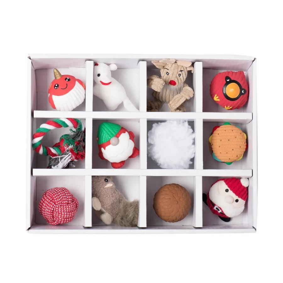 Special Occasion & Holiday Hugglehounds | The Ho-Ho-Hugglehounds® 12 Days Of Doggie Dreams Gift Box Dog Toys