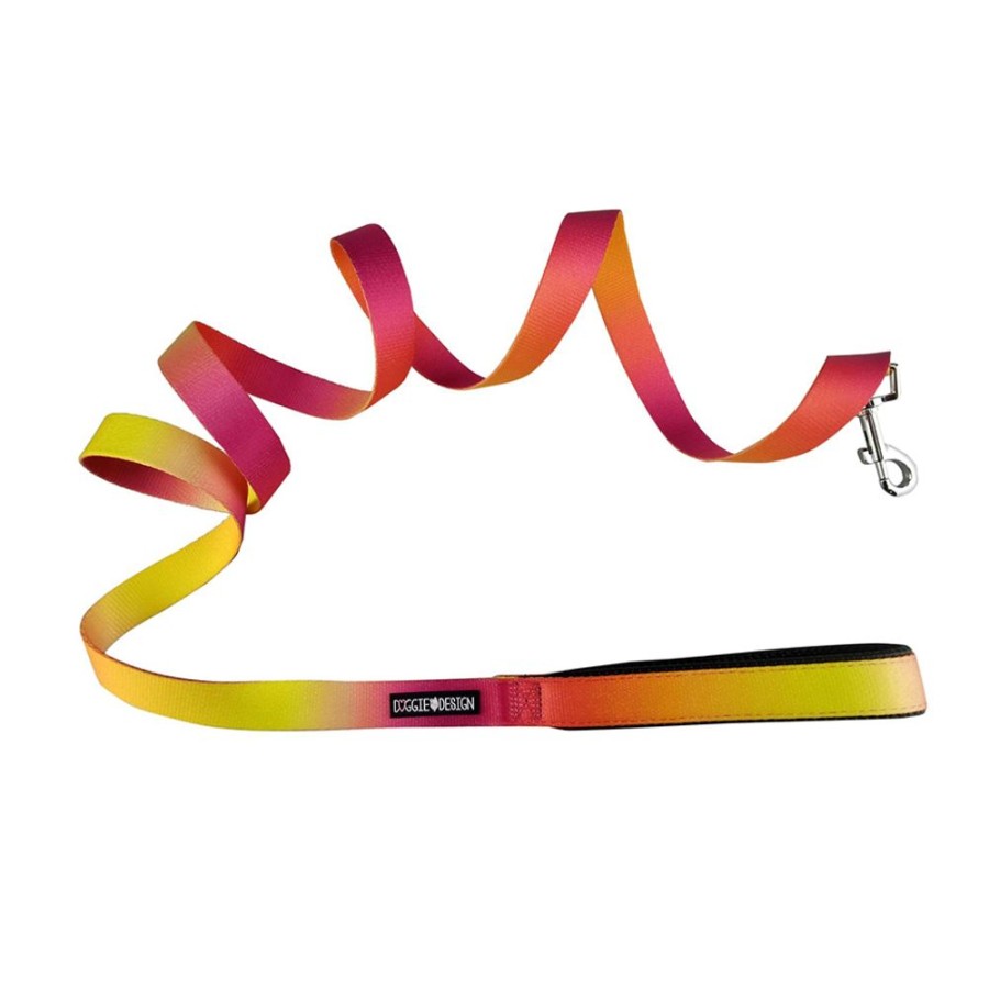 Travel Doggie Design, Inc. | American River Ombre Leash - Raspberry Pink And Orange