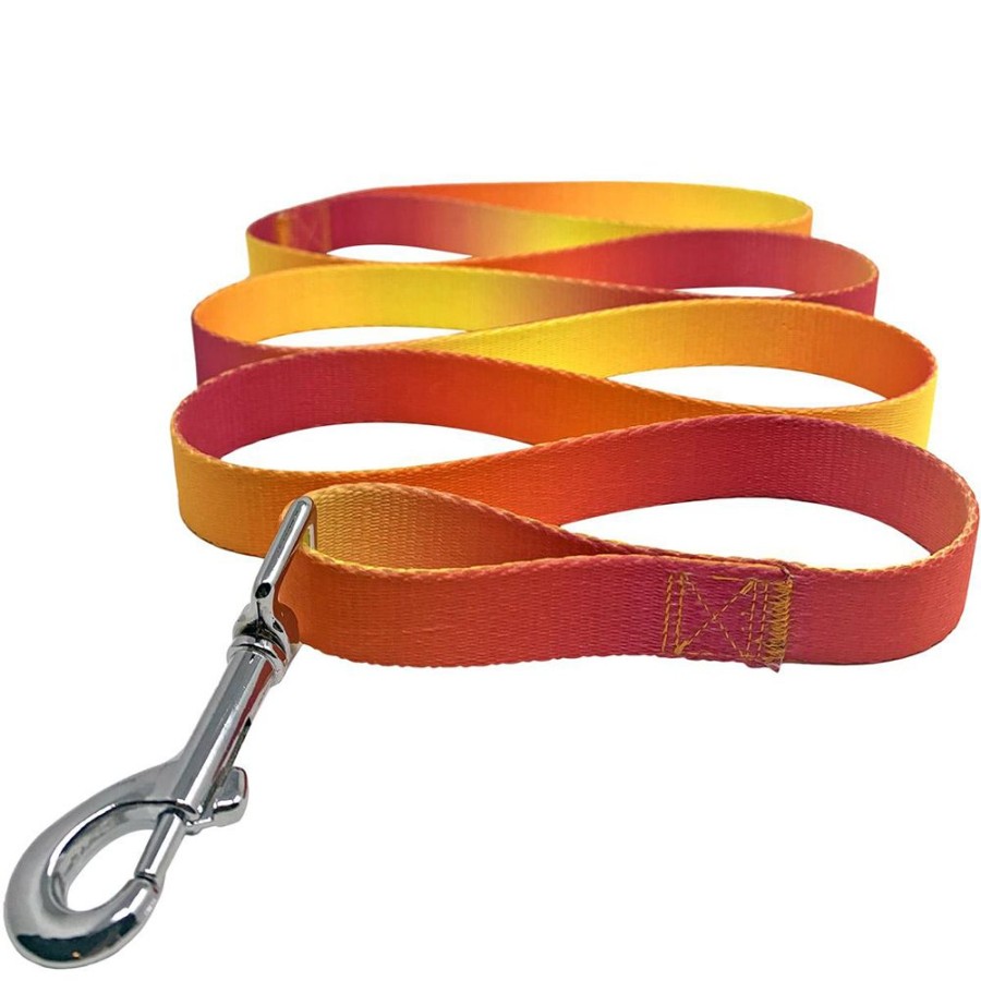 Travel Doggie Design, Inc. | American River Ombre Leash - Raspberry Pink And Orange