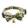 For Cats & Other Critters Necoichi | Hanami Bow Tie Cat Collar(Green)