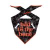 Special Occasion & Holiday Paisley Paw Designs | Halloween Bandana | Halloween Dog Bandana | Black Spider Web | Bad To The Bone