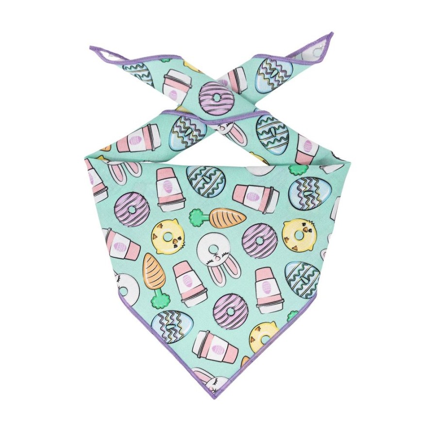 Collars, Leads & Accessories Paisley Paw Designs | Easter Bandana, Spring Bandana, Dog Bandana, Donut, Bunny