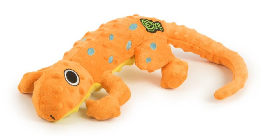 Toys & Playthings GoDog™ | Godog Amphibianz Gecko Squeaky Plush Dog Toy Large