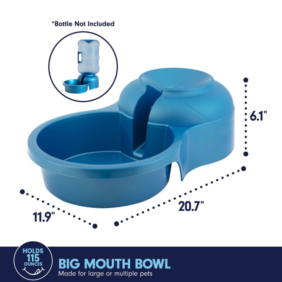 Bowls & Feeding Supplies Petmate® | Petmate® Big Blue Water Bowl