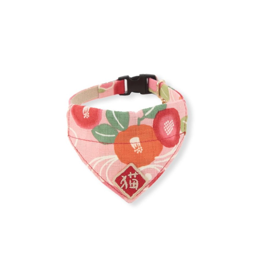 For Cats & Other Critters Necoichi | Kimono Cat Bandana Collar (Pink)