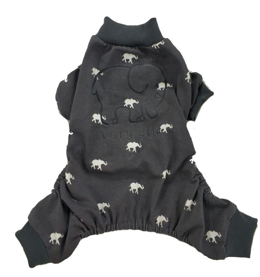 Pet Apparel (Continued) Ivory Ella | Ivory Ella Tossed Elephants Pet Pajamas