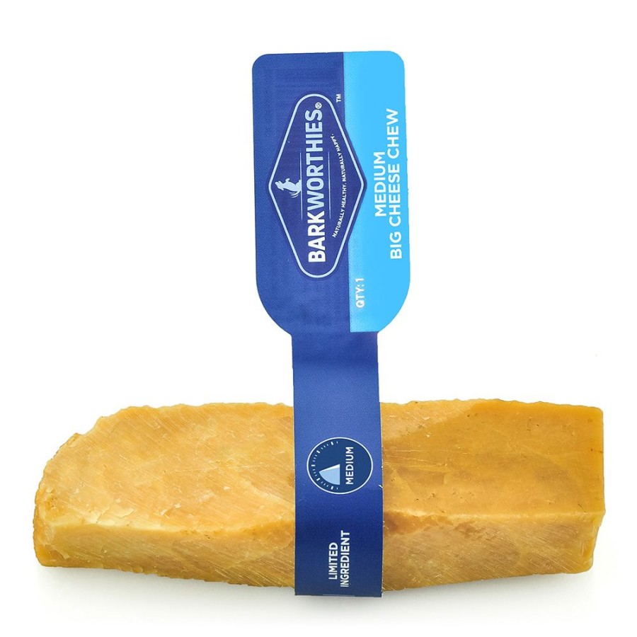 Treats Barkworthies | Barkworthies Big Cheese Chew - Medium