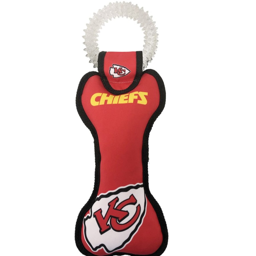 Pet Apparel Pets First, Inc. | Kansas City Chiefs Dental Tug Toy By Pets First