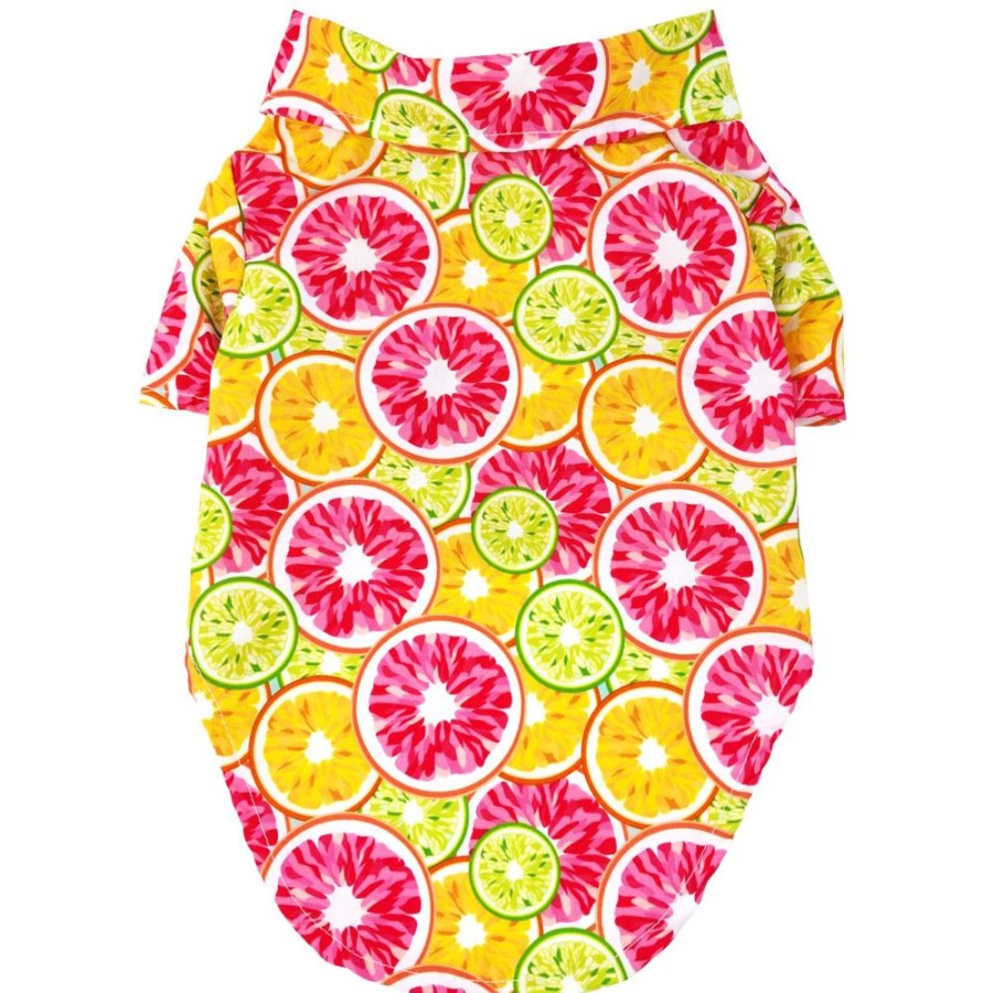 Pet Apparel (Continued) Doggie Design, Inc. | Hawaiian Camp Shirt - Citrus Slice