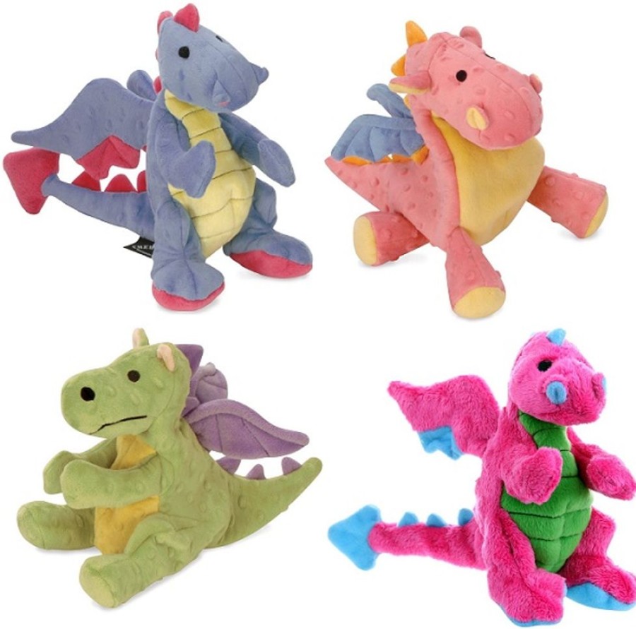 Toys & Playthings GoDog™ | Godog Dragon Chew Guard Squeaky Plush Dog Toy