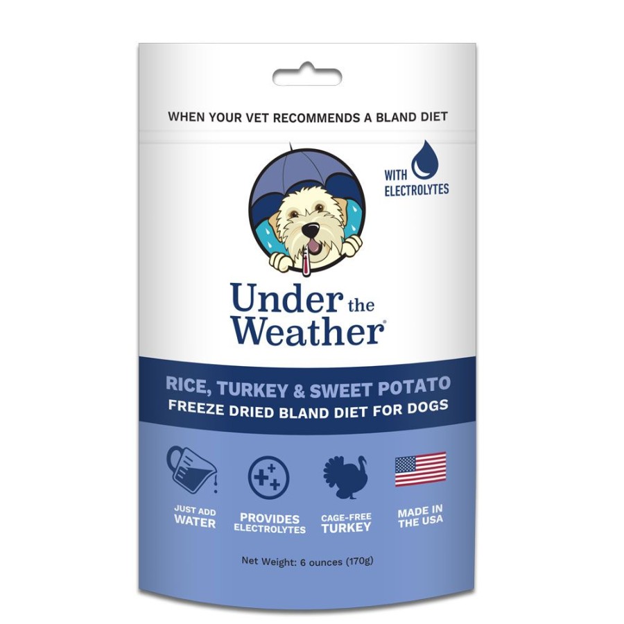 Pet Food Under the Weather | Rice, Turkey & Sweet Potato For Dogs - 6Oz Bags Of Meal Mix By Under The Weather