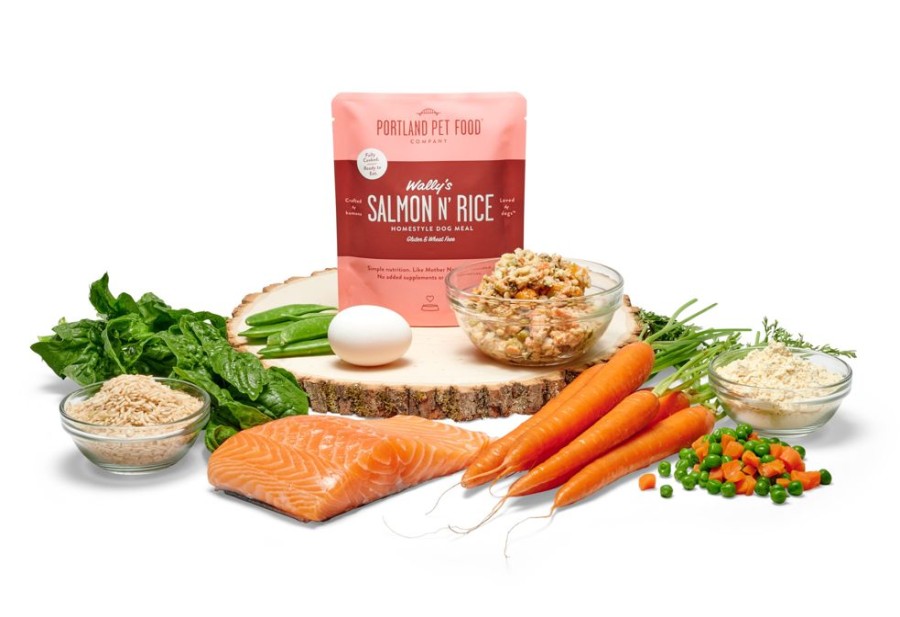 Pet Food Portland Pet Food Company | Wally'S Salmon N' Rice Homestyle Dog Meal