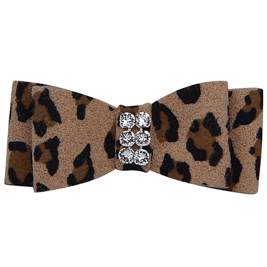 Collars, Leads & Accessories Susan Lanci Designs, Inc. | 2 Row Giltmore Hair Bow-Printed