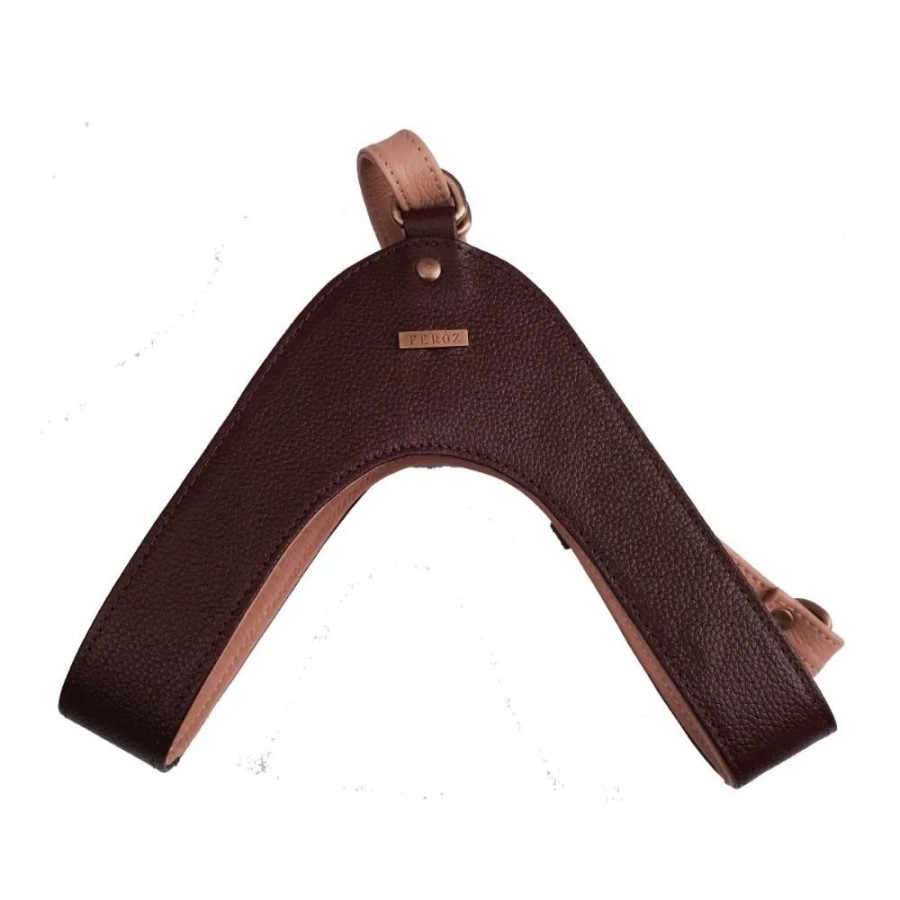 Harnesses Feroz - Urban Pet Fashion | Hunter Leather Dog Harness Merlot