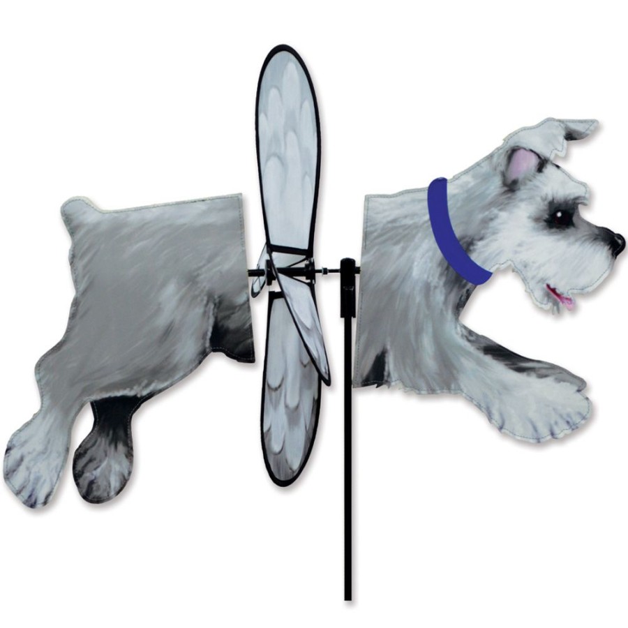 For The Home Windgarden by Premier Designs | Deluxe Petite Spinner - Schnauzer