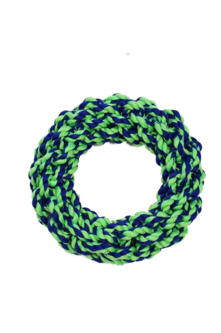 Toys & Playthings Amazing Pet Products | Amazing Pet Products Rope Rings Blue / Green 7"