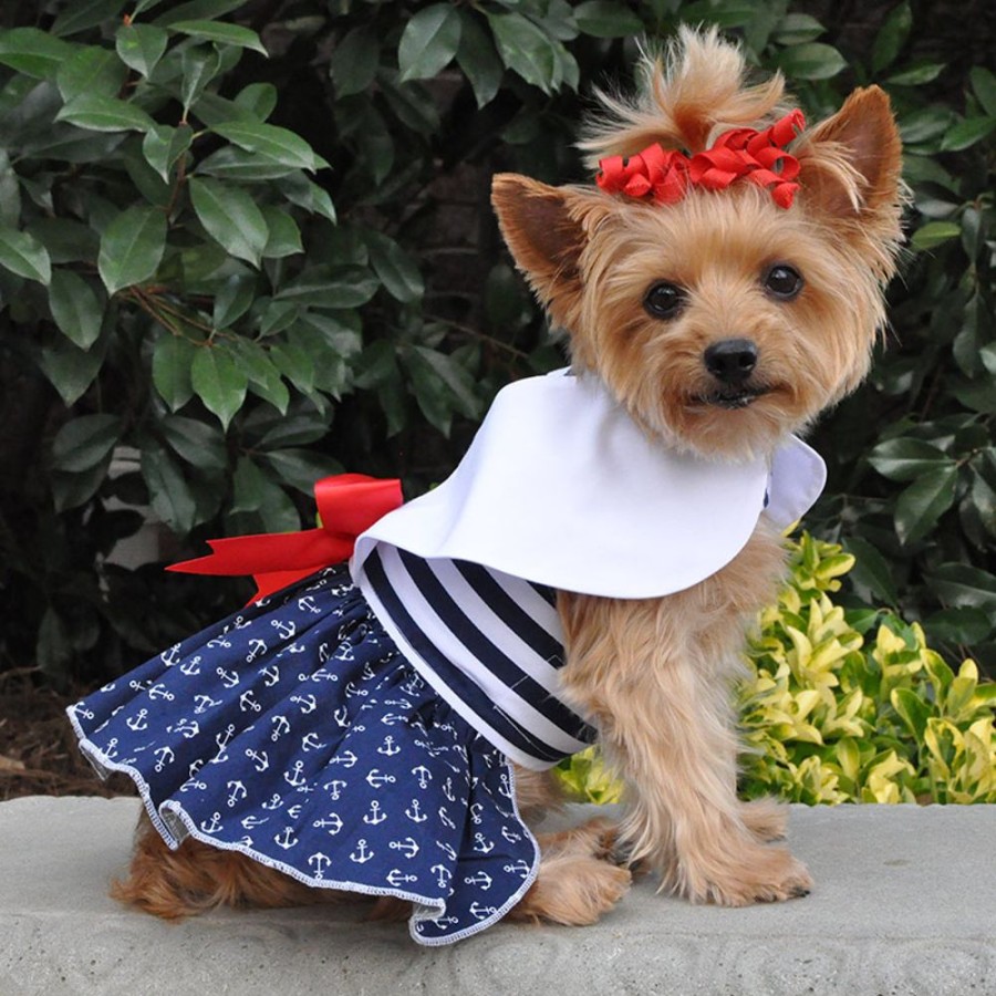 Pet Apparel (Continued) Doggie Design, Inc. | Nautical Dress Dress W/ Leash & D-Ring