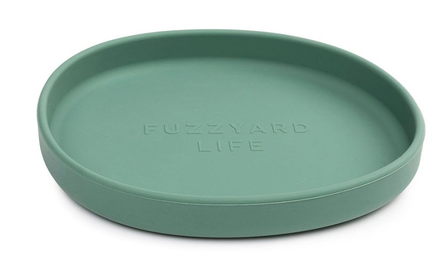 Bowls & Feeding Supplies FuzzYard Life | Fuzzyard Life Silicone Cat Dish - Myrtle Green