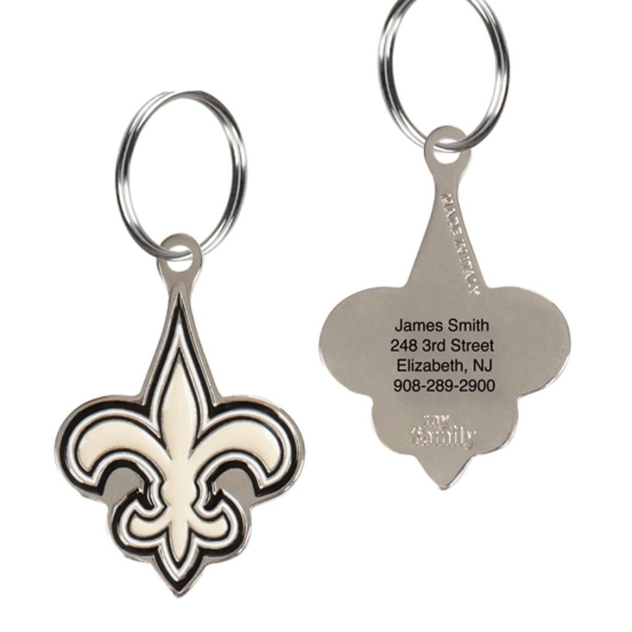 Collars, Leads & Accessories Pets First, Inc. | Nfl New Orleans Saints Dog Tag