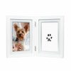 For The Home Pearhead™ | Pearhead Pawprints Desk Frame White/Ink