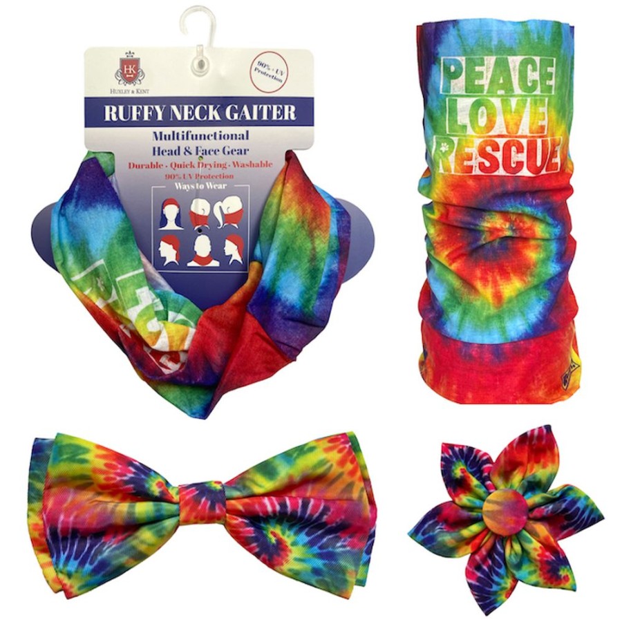 Collars, Leads & Accessories Huxley & Kent® | Woodstock Tie Dye Bow Tie