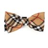 Collars, Leads & Accessories The Worthy Dog | Tan Plaid Bow Tie