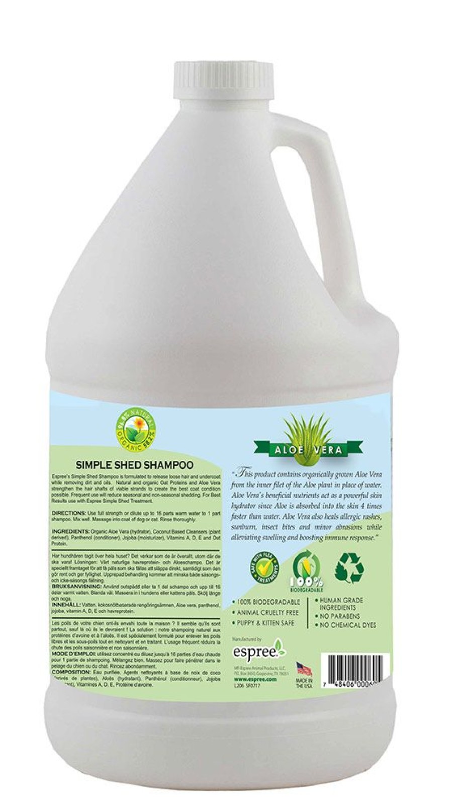 Grooming & Shampoos Espree | Espree Simple Shed Shampoo, 1 Gallon