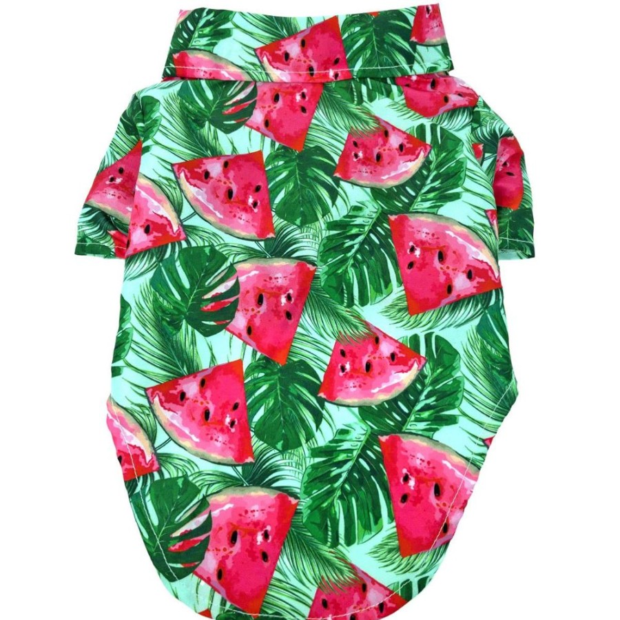 Pet Apparel (Continued) Doggie Design, Inc. | Hawaiian Camp Shirt - Juicy Watermelon