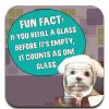 For The Home High Cotton, Inc. | Fun Fact Refill Glass - Coaster