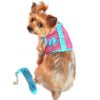 Harnesses Doggie Design, Inc. | Cool Mesh Dog Harness Under The Sea Collection - Pink And Blue Flip Flop