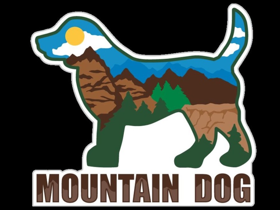 For The Home dog speak | Mountain Dog - 3" Sticker