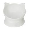 Bowls & Feeding Supplies Park Life Designs | Oscar Tilt Cat Dish White