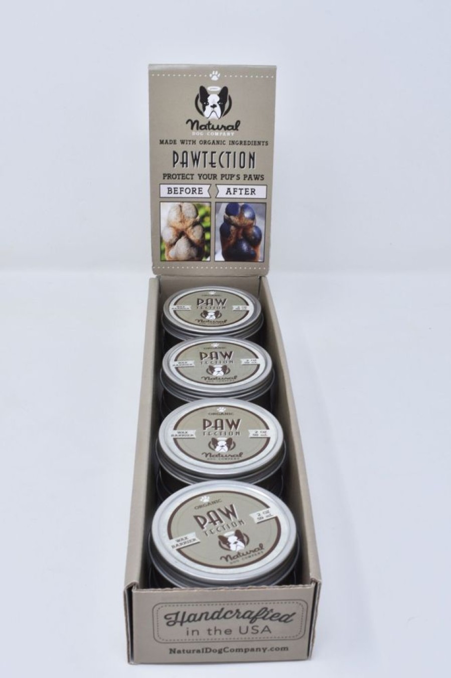 Grooming & Shampoos Natural Dog Company | Pawtection - 2 Oz Tin - Kit