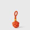 Toys & Playthings Jax & Bones | Jax & Bones Celtic Knot Tie Rope Dog Toy Orange 3"