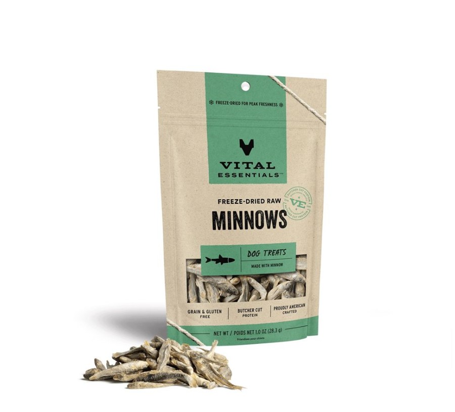 Treats Vital Essentials | Vital Essentials® Freeze-Dried Minnows Dog Treats, 1 Oz