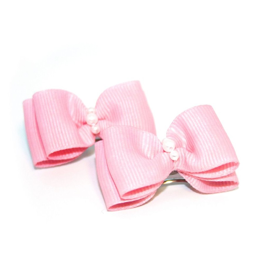 Collars, Leads & Accessories Max's Closet, LLC | Light Pink Hair Bows - 2 Per Card