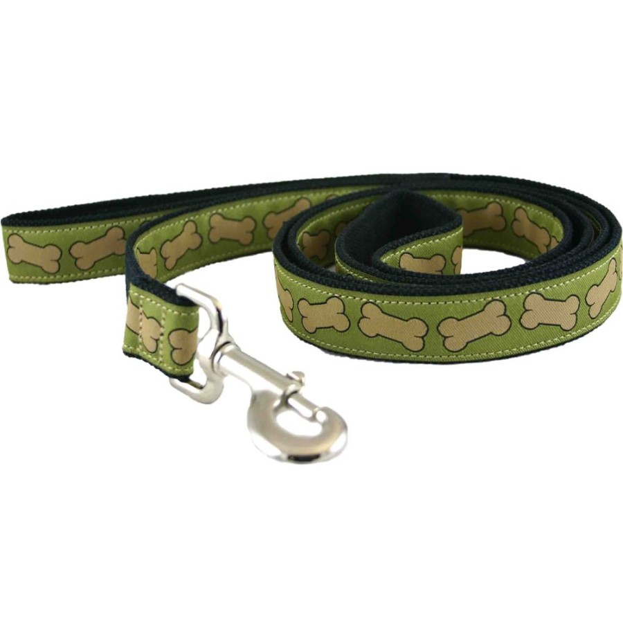 Collars, Leads & Accessories Good Dog Company | Hemp Collars, Leashes Bones Pistachio