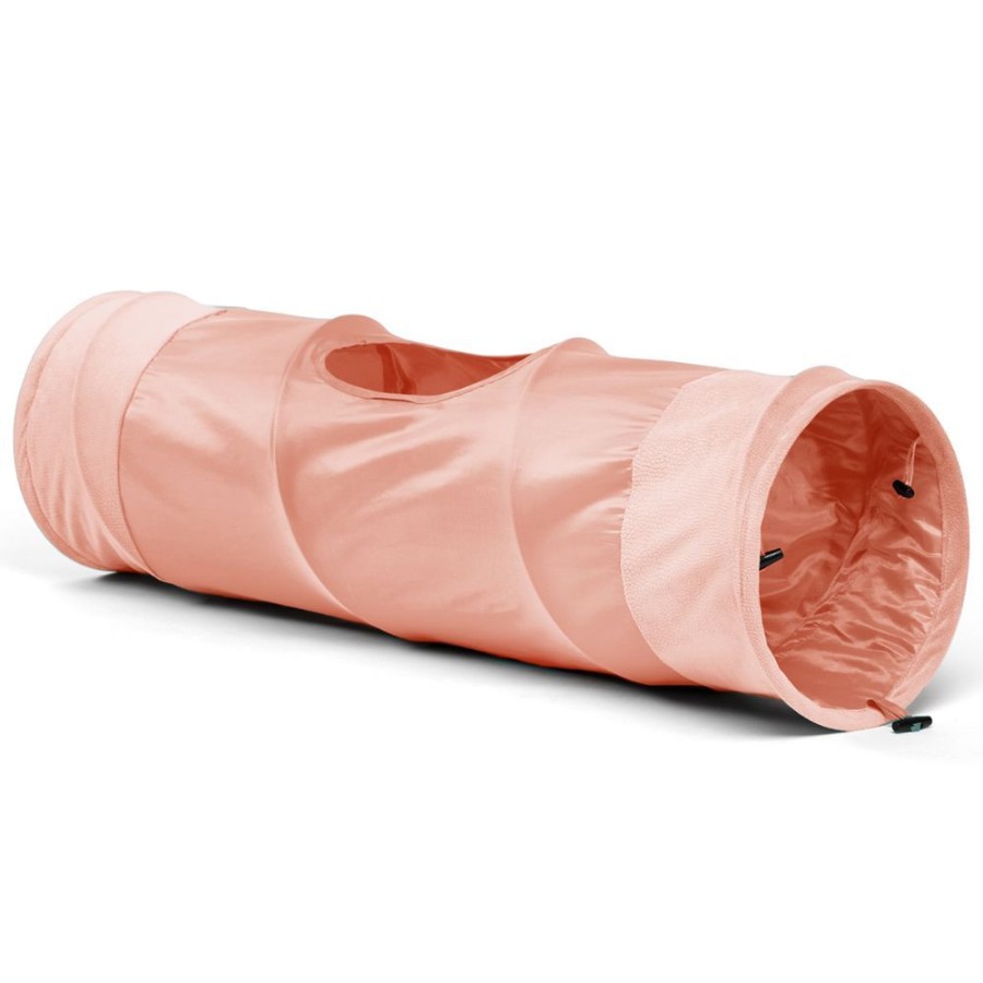 For Cats & Other Critters Best Friends By Sheri | Ilan Oxford Cat Tunnel For Indoor Cats, Rose, One-Size