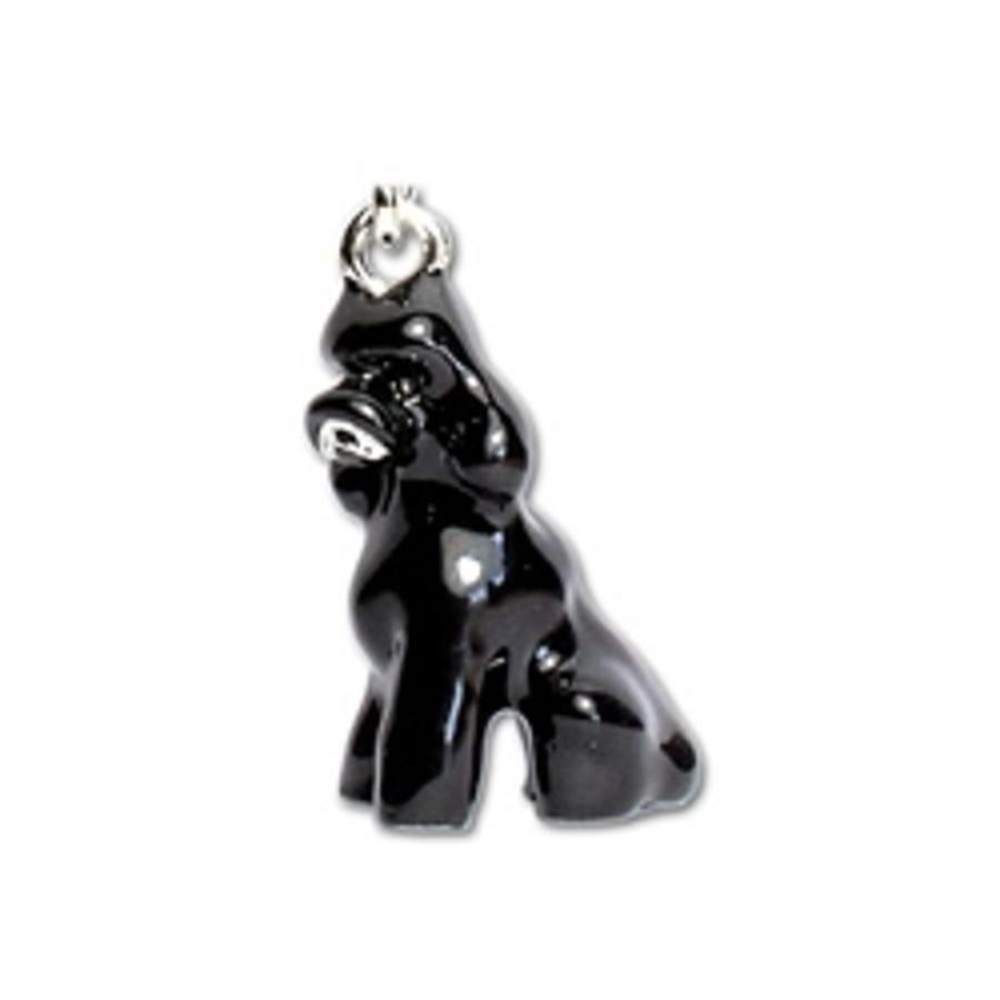 Stuff For Humans Parisian Pet® | Black Poodle Keychain