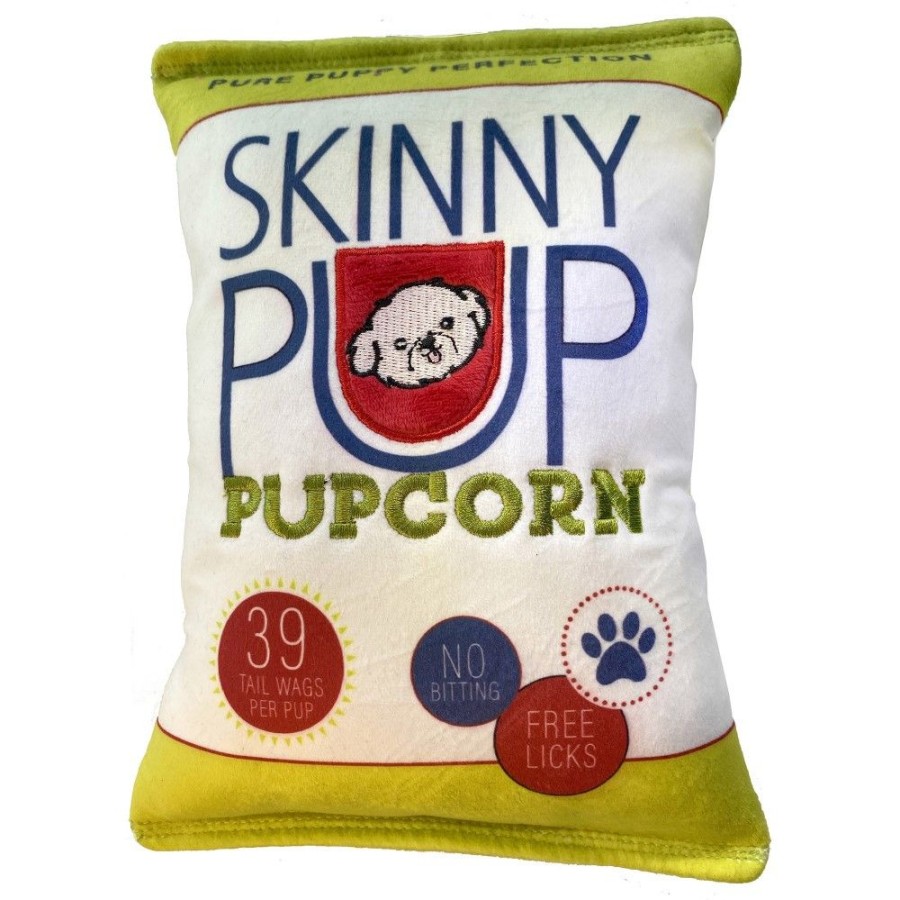 Toys & Playthings Huxley & Kent® | Skinny Pup Pupcorn Dog Toy (Double Sided)