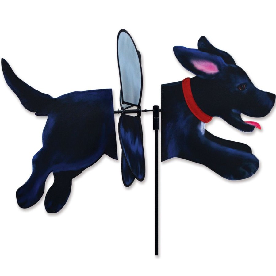 For The Home Windgarden by Premier Designs | Deluxe Petite Spinner - Black Lab