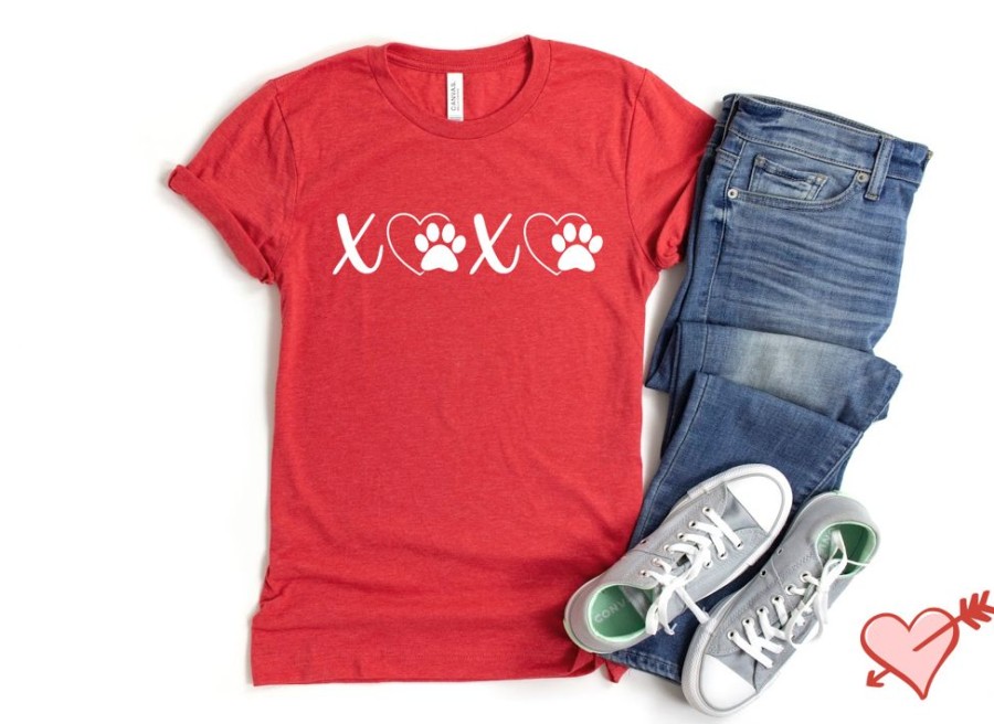 Stuff For Humans Paisley Paw Designs | Xoxo Shirt | People Shirts | Printed Tshirt | Human Dog Gear | Unisex