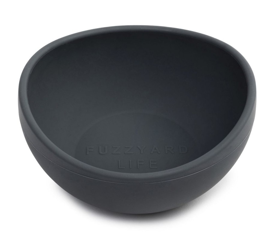 Bowls & Feeding Supplies FuzzYard Life | Silicone Bowl - Slate Grey S